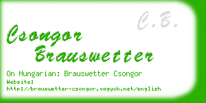 csongor brauswetter business card